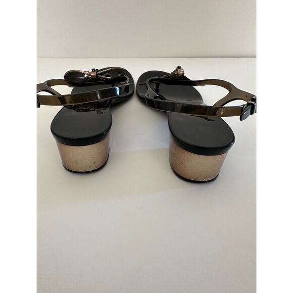 *FLAWED* Salvatore Ferragamo Jelly Thong Sunshine Sandals Size 8 - Picture 4 of 7